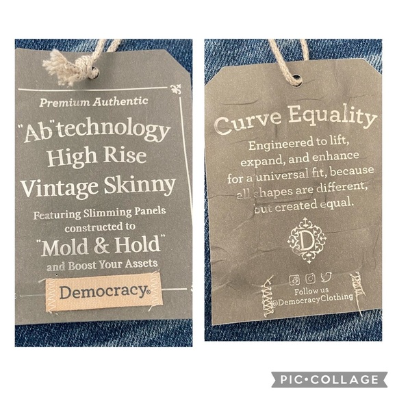 DEMOCRACY AB Technology High Rise Raw hems Women's Jeans-Sizes 8 & 10 - Picture 8 of 11